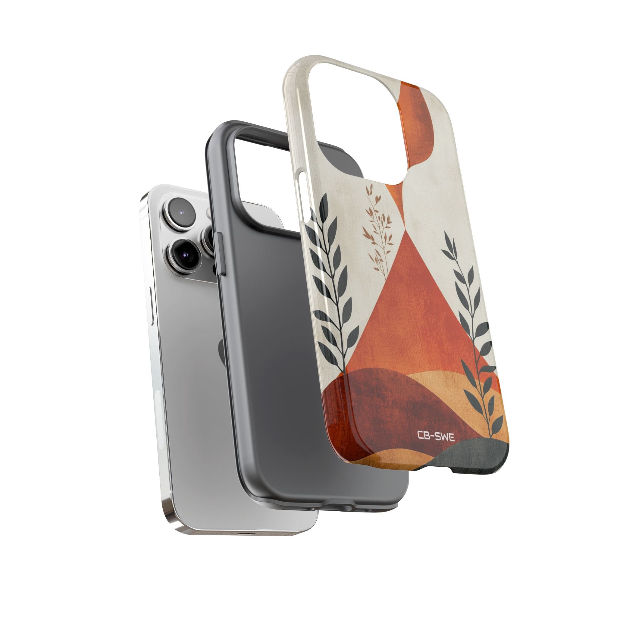 Flames Touch Mountains - iPhone Case