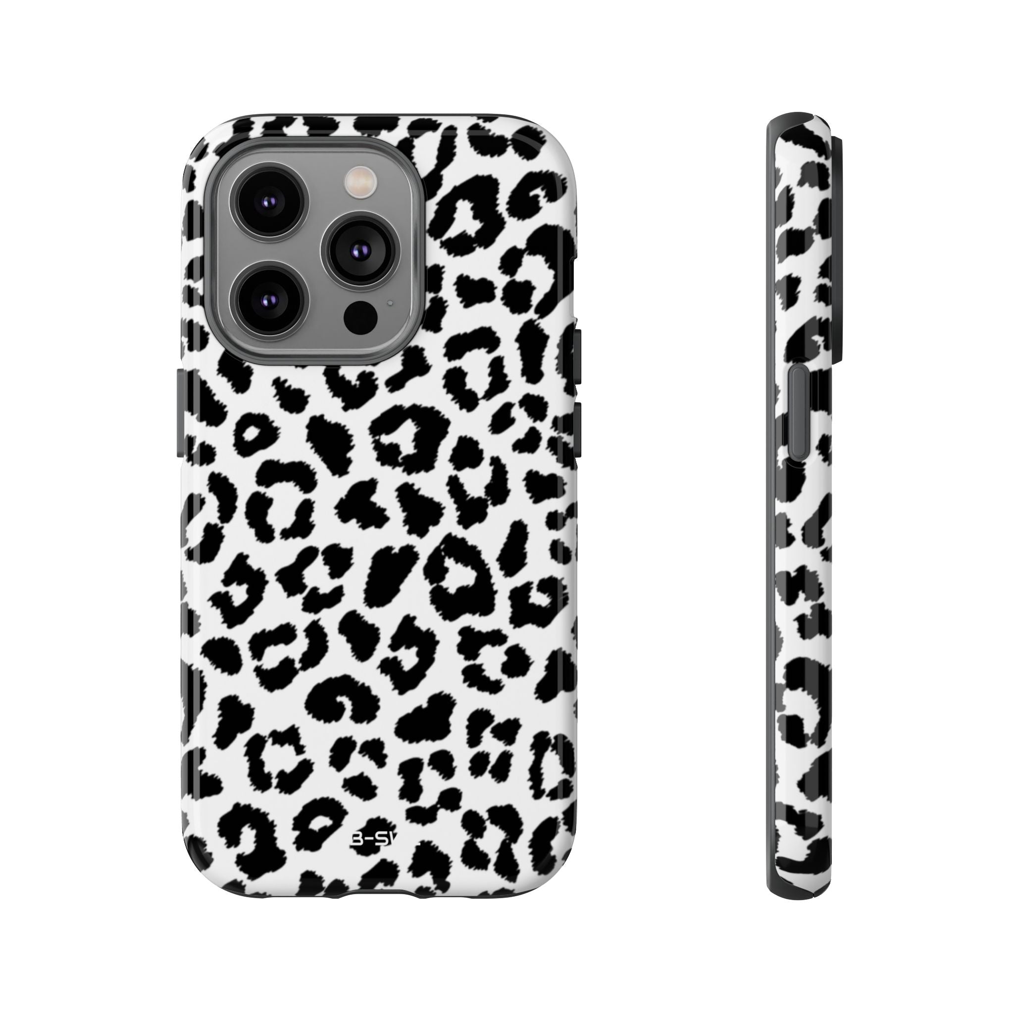 Monochrome Leopard Essence - iPhone Case