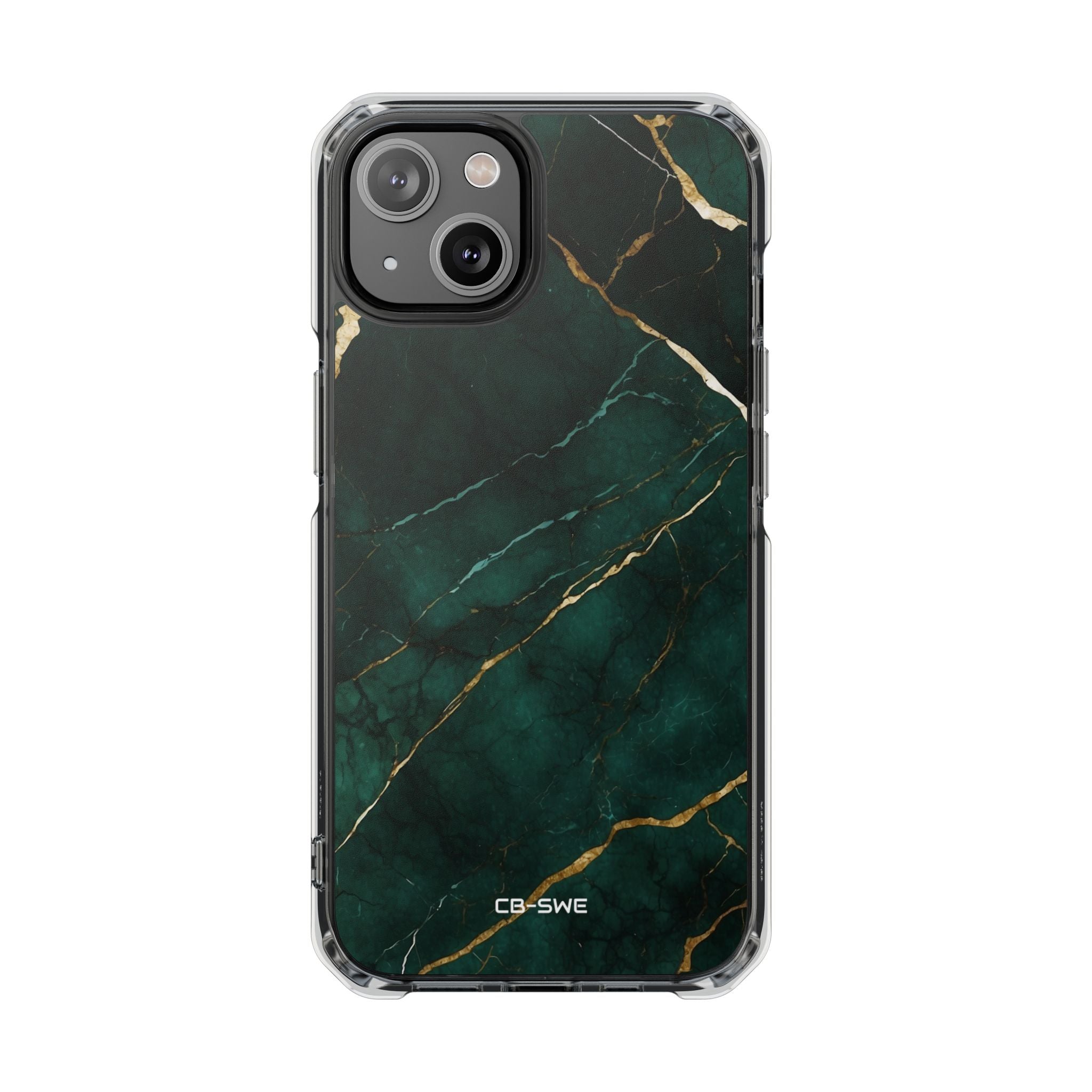 Emerald Veins Flow iPhone Case - Impact