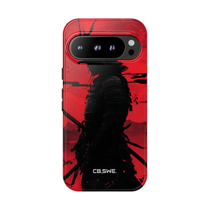 Samurai Warrior Silhouette Crimson Sun Google Pixel 9 - Tough