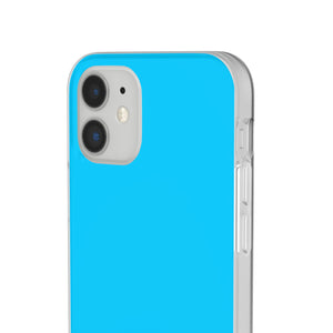 Vivid Sky Blue | Handyhülle für iPhone (Flexible Hülle) 