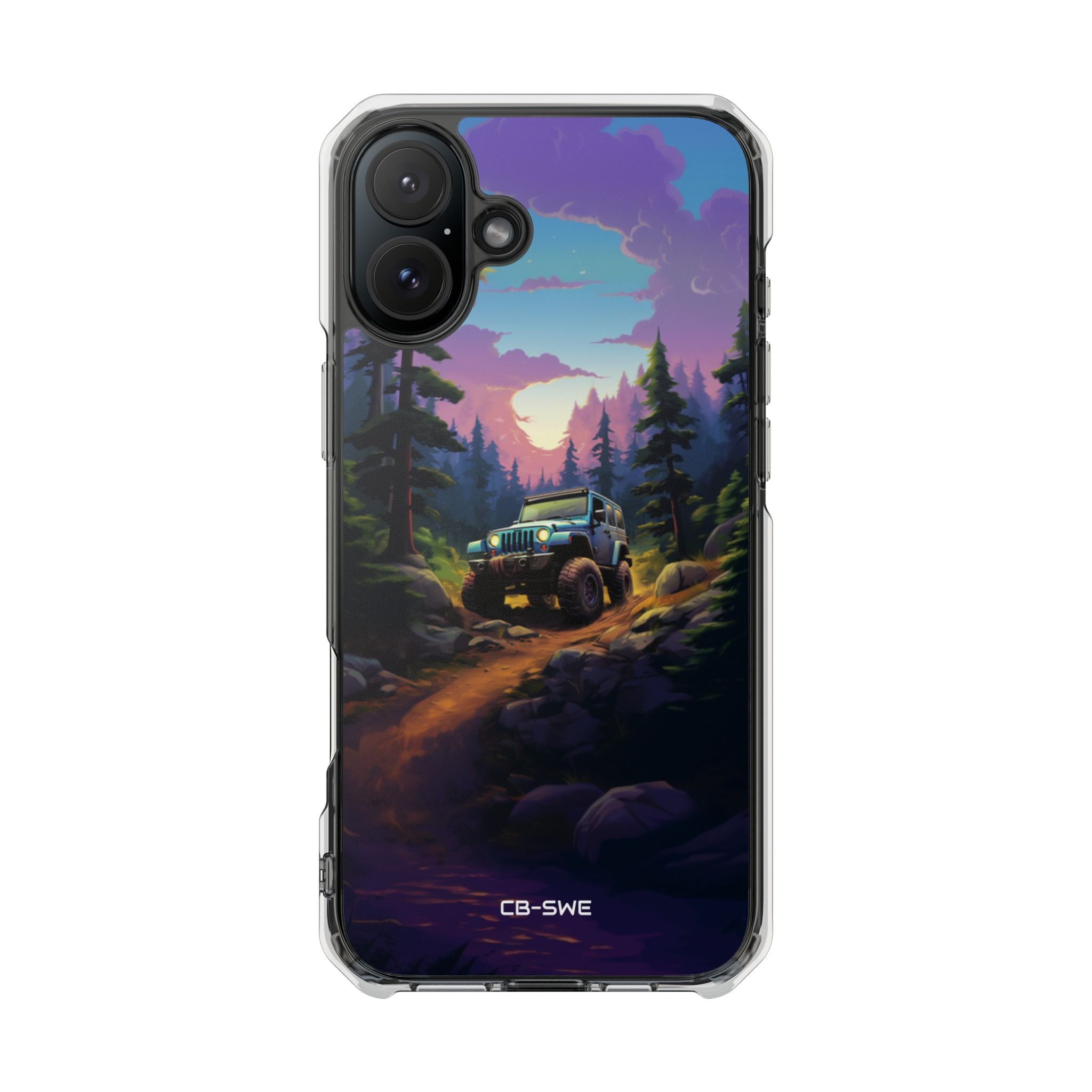 Sunset Forest Drive iPhone Case - Impact