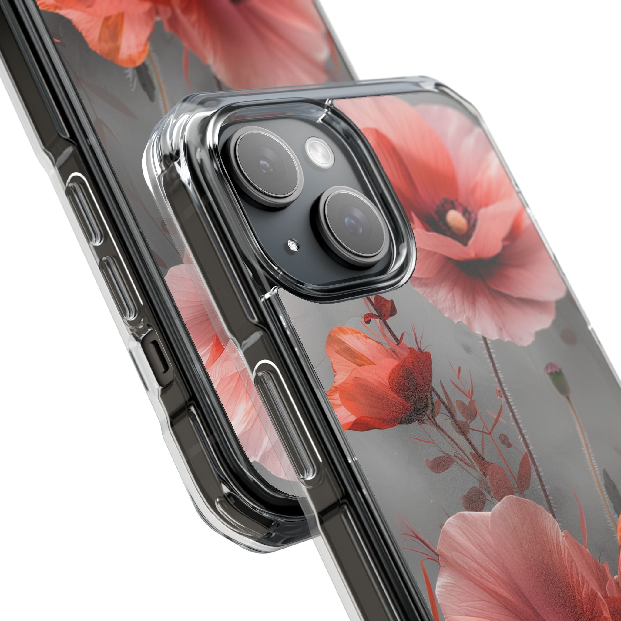 Ethereal Floral Elegance iPhone 15 - Clear Impact Phone Case