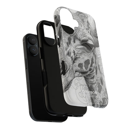 Swirling Giraffe Art iPhone 16 - Tough+