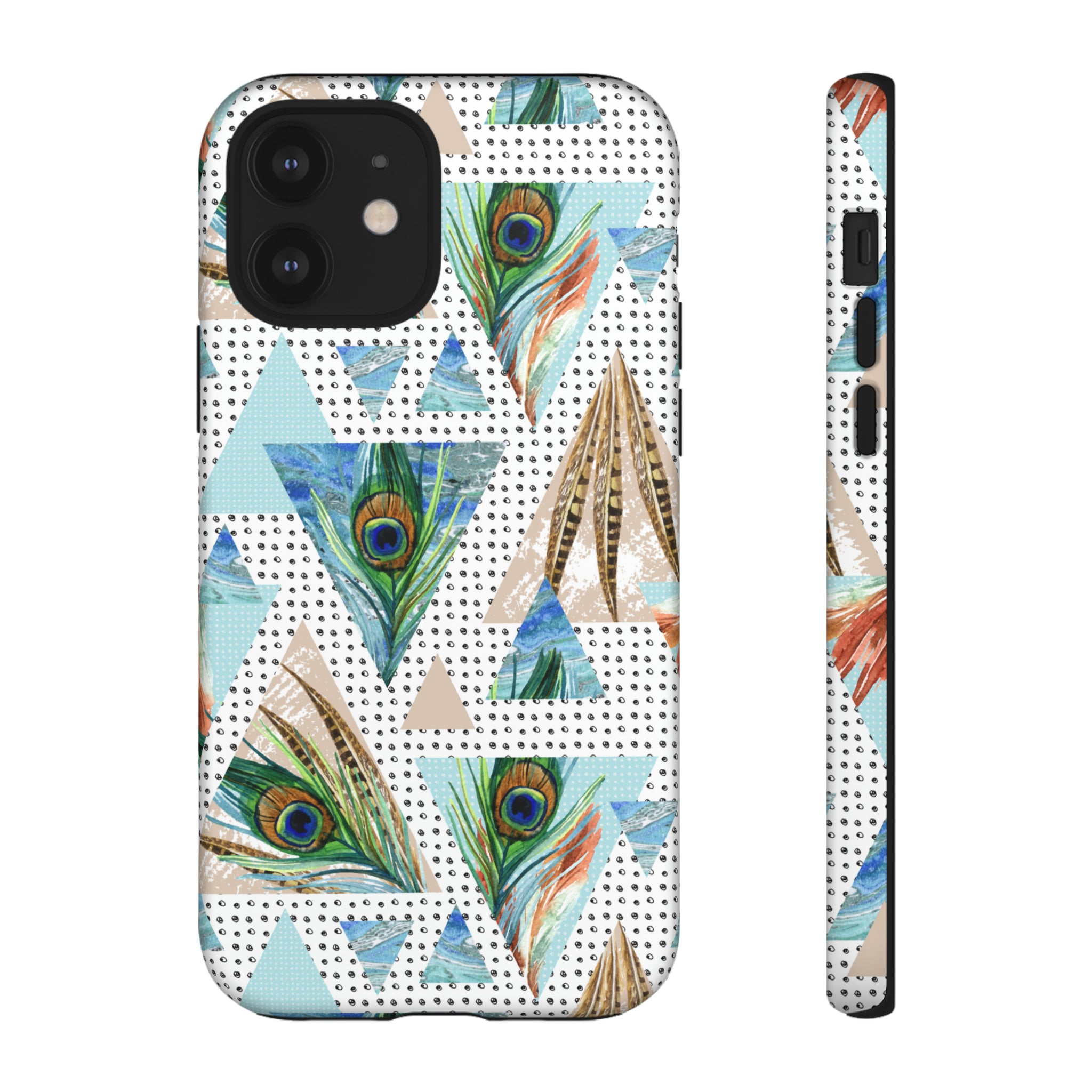 Peacock Feathers - Protective Phone Case