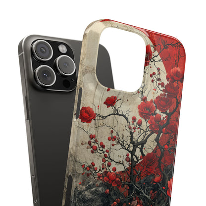 Zen Blossoms in Moonlight iPhone 16 - Slim Phone Case