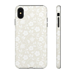 Light Color Floral iPhone case (Protective) - Protective Phone Case