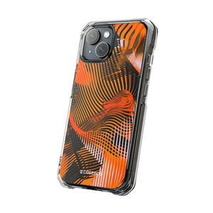 Pantone Tangerine Design | Handyhülle für iPhone (Clear Impact Case – magnetisch) 