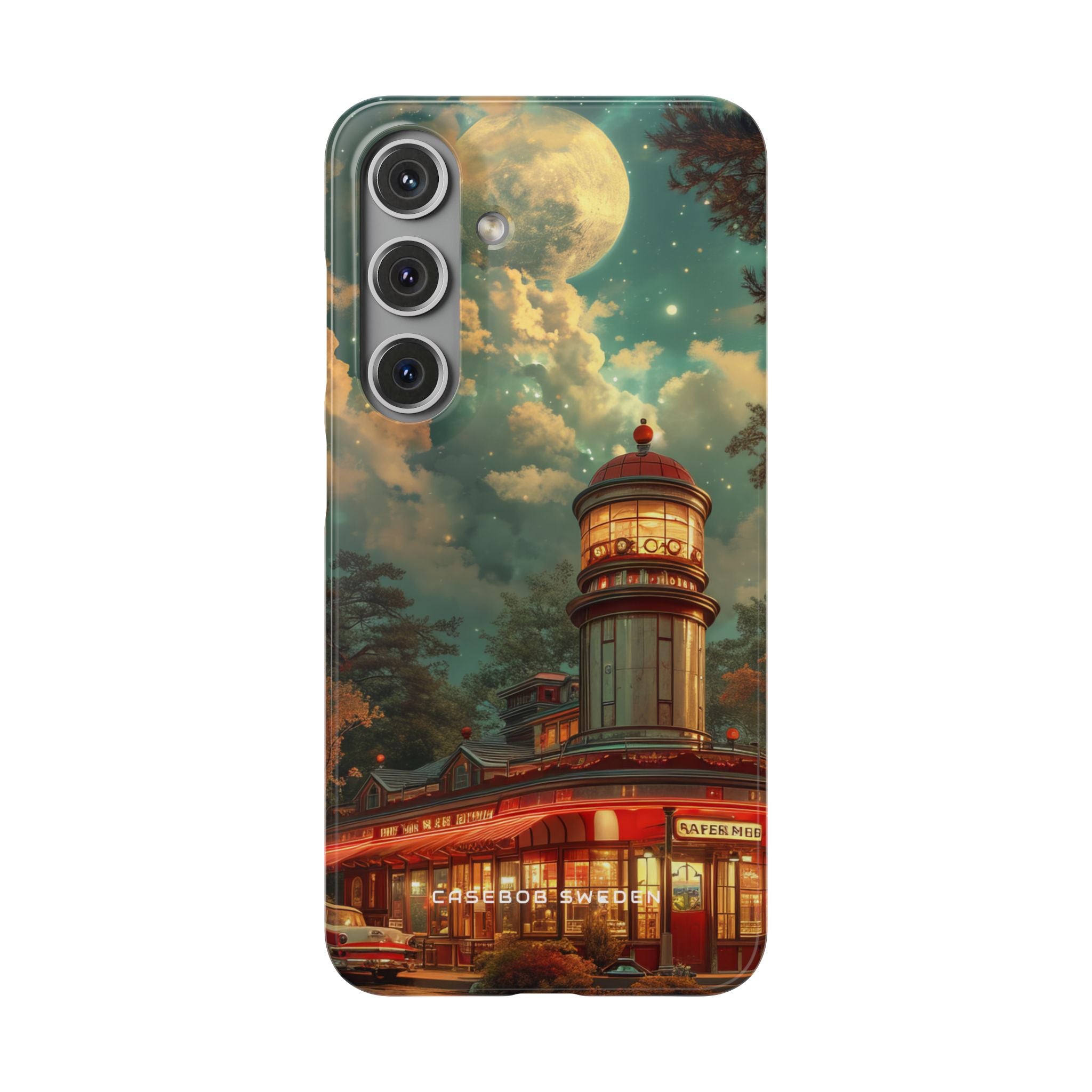 Vintage Moonlit Diner Fantasy Samsung S24 - Slim Phone Case