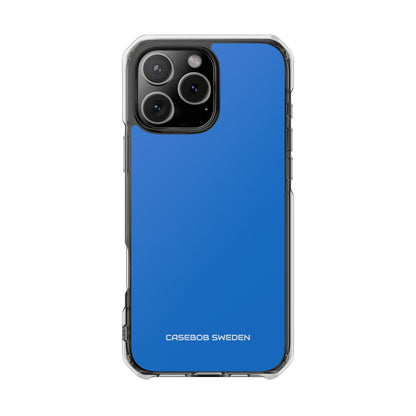 Bright Navy Blue - Clear Impact iPhone 16 Phone Case