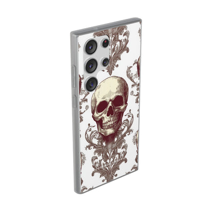 Gothic Skulls and Ornate Foliage Samsung S23 - Flexi Phone Case