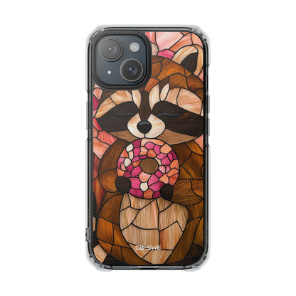Raccoon Holds Donut iPhone Case - Impact