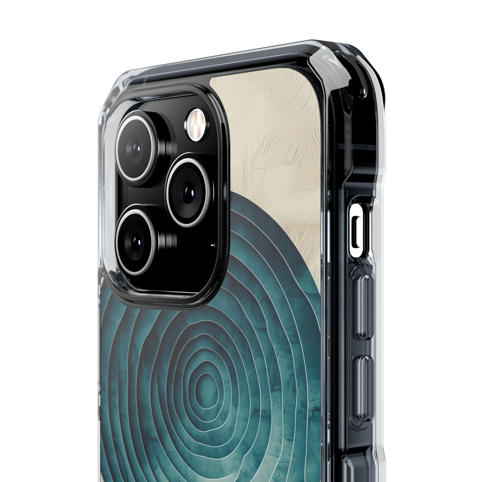 Waves Embrace Circles iPhone Case - Impact