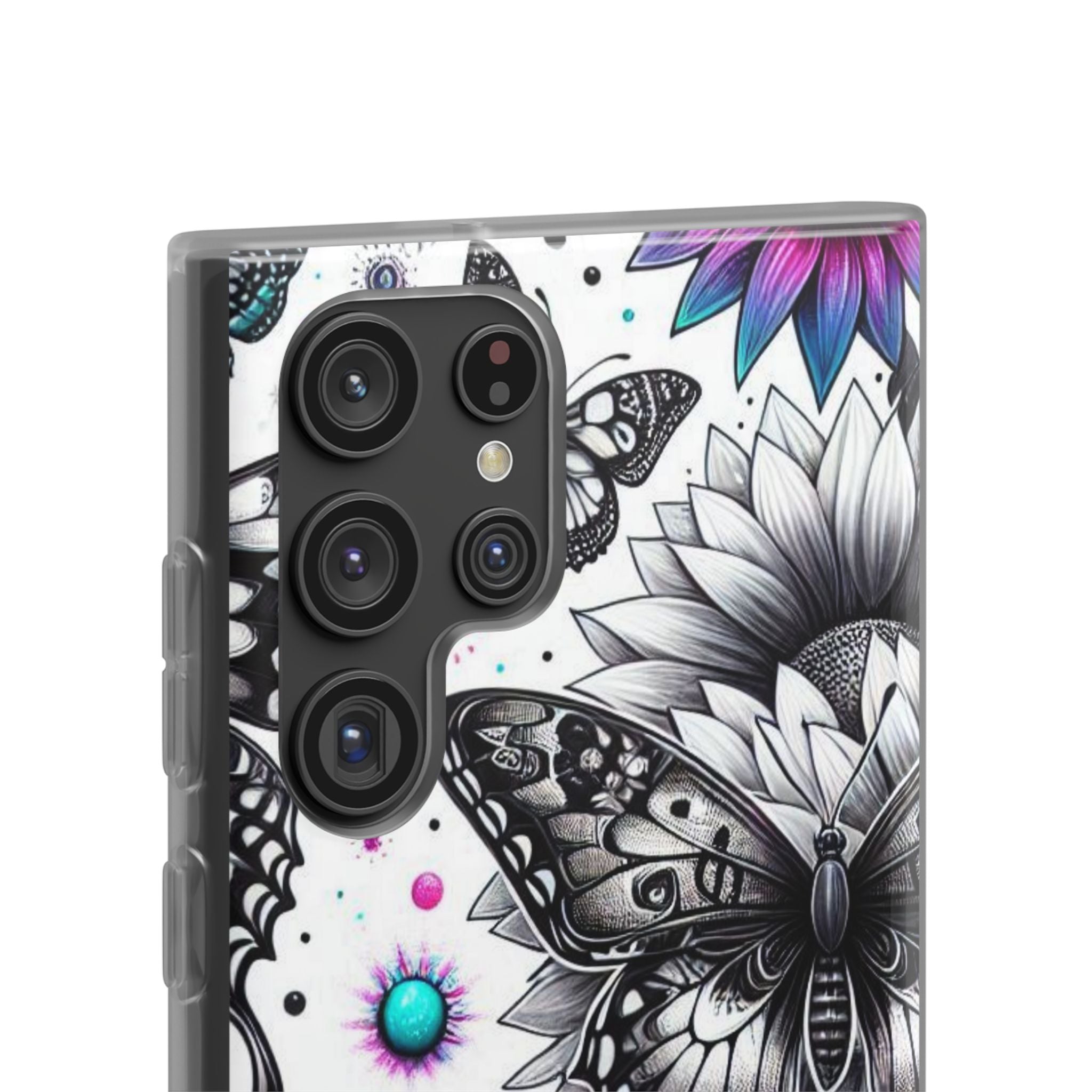 Butterfly Bloom Samsung S22 Ultra Case - Soft