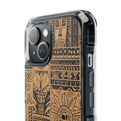 Tribal Grid iPhone 15 Case - Impact