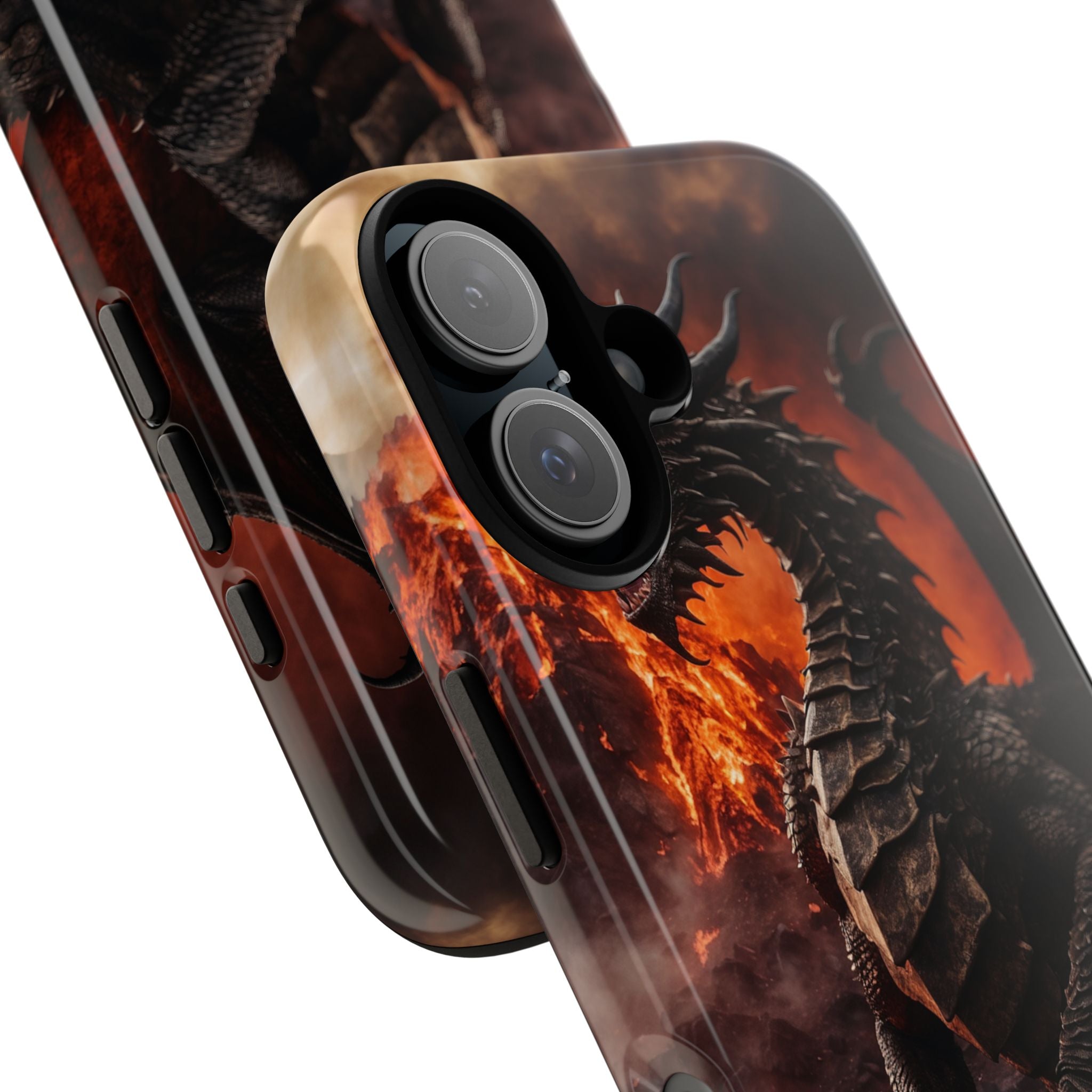 Fiery Dragon Soars - iPhone Case