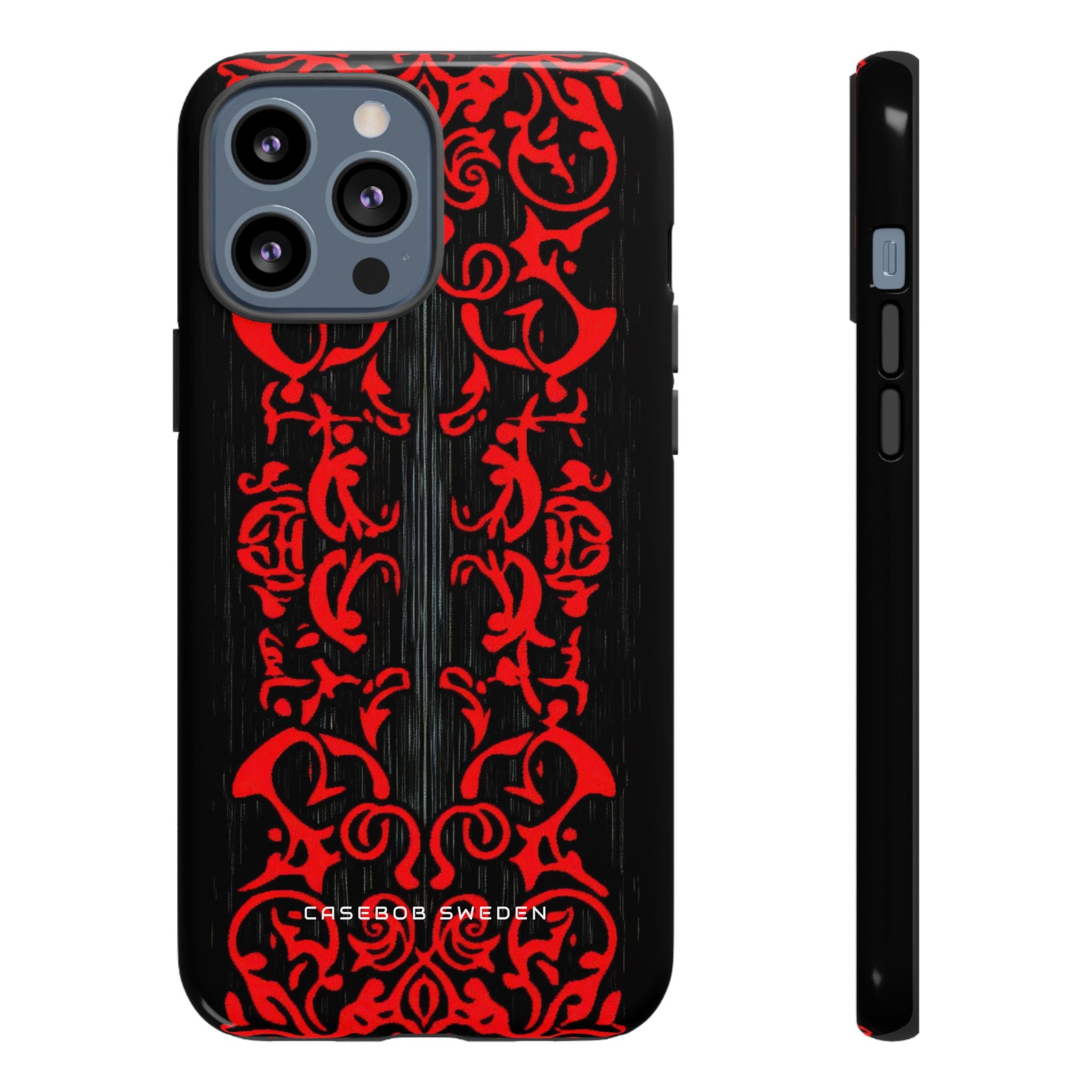 Gothic Crimson Symmetry iPhone 13 - Tough Phone Case