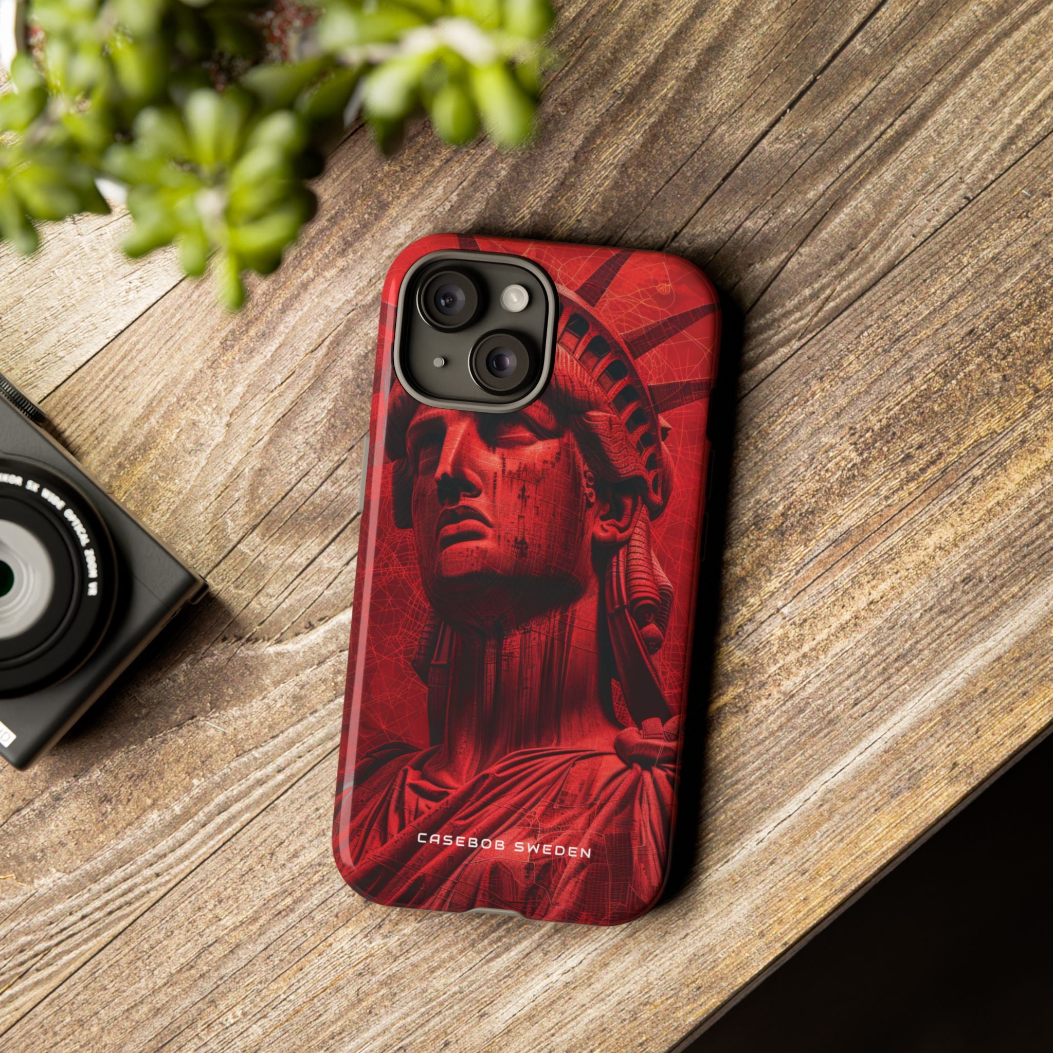 Zen Red Liberty Vision iPhone 15 - Tough Phone Case