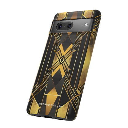 Golden Geometric Elegance Google Pixel 7 - Tough Phone Case