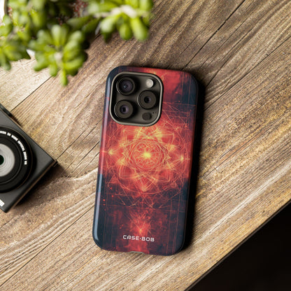 Radiant Mandala iPhone 15 Pro Case - Tough