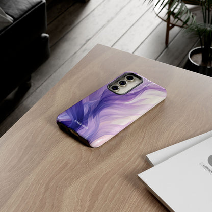 Purple Ribbon Waves Samsung S23 Case - Tough