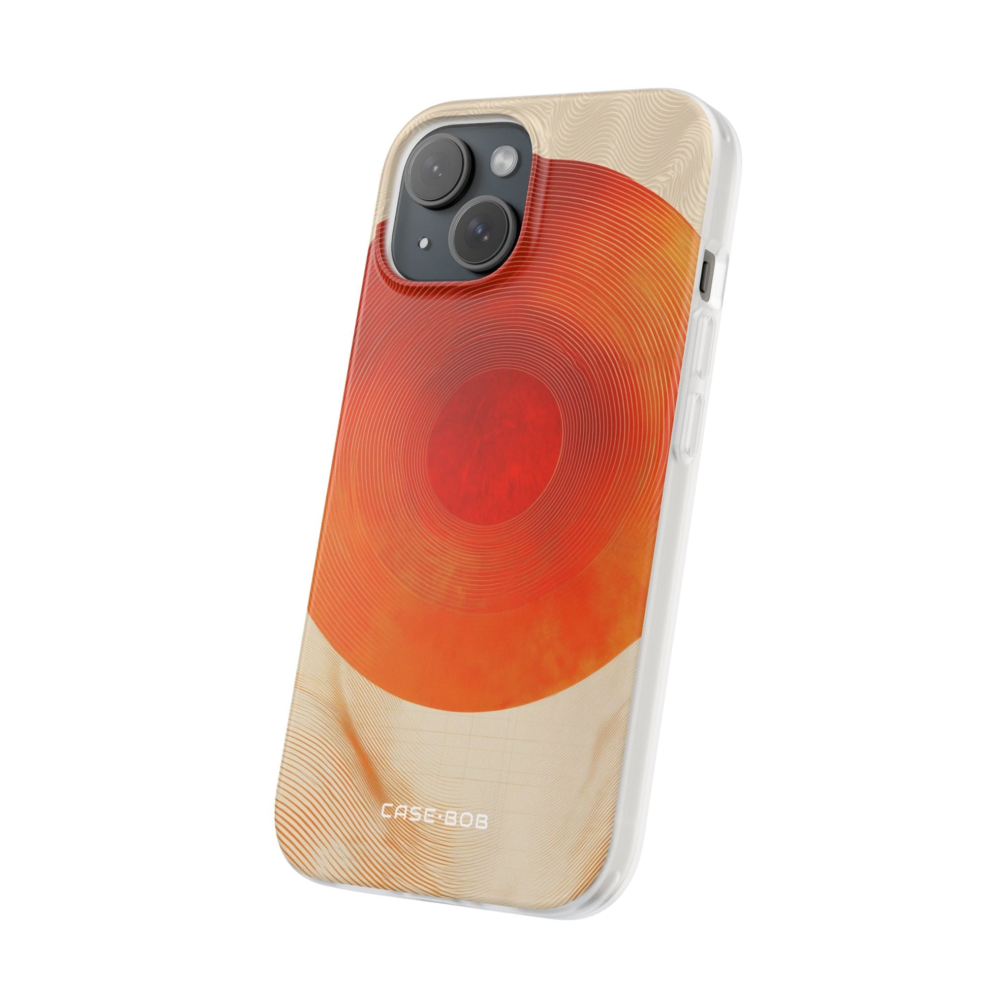 Sunburst Swirl iPhone 15 Case - Soft