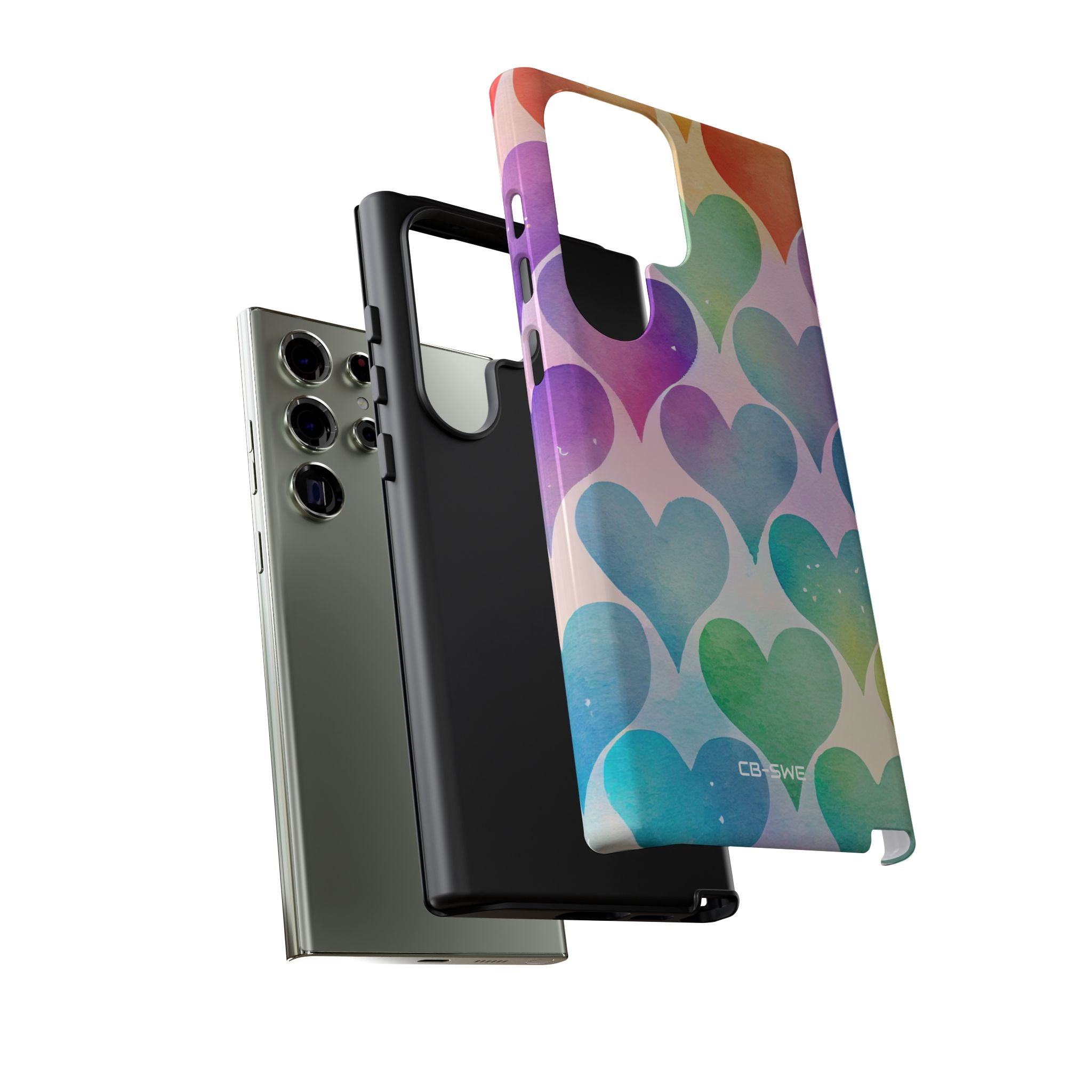 Watercolor Heart Symphony - Samsung Case