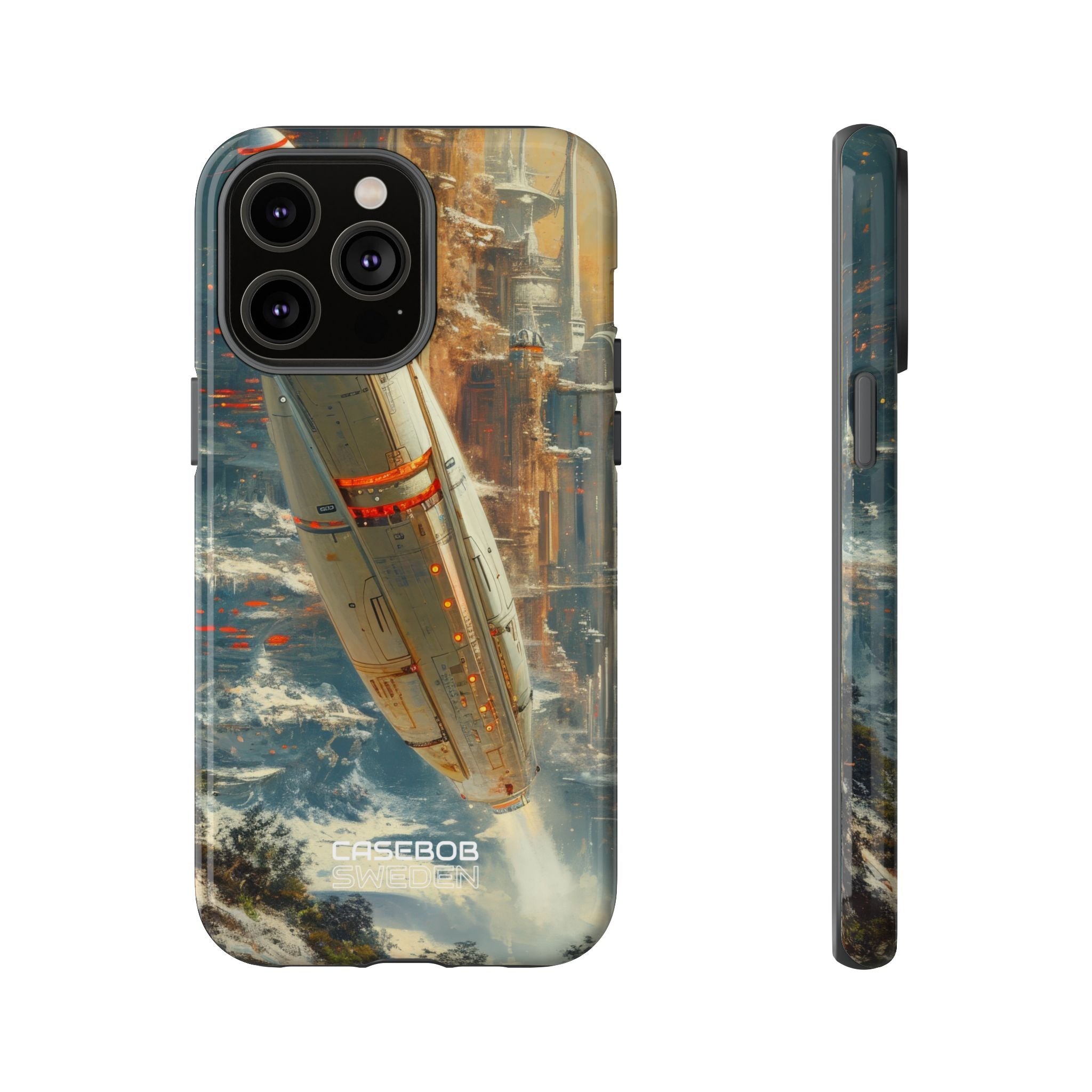 Futuristic Forest Voyage iPhone 14 - Tough