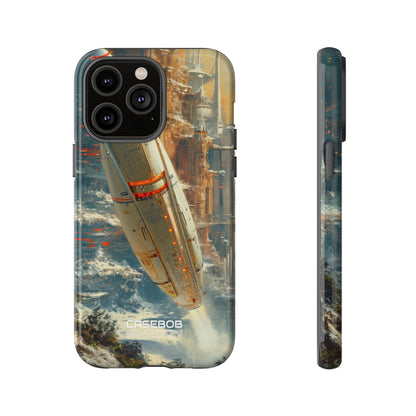 Futuristic Forest Voyage iPhone 14 - Tough