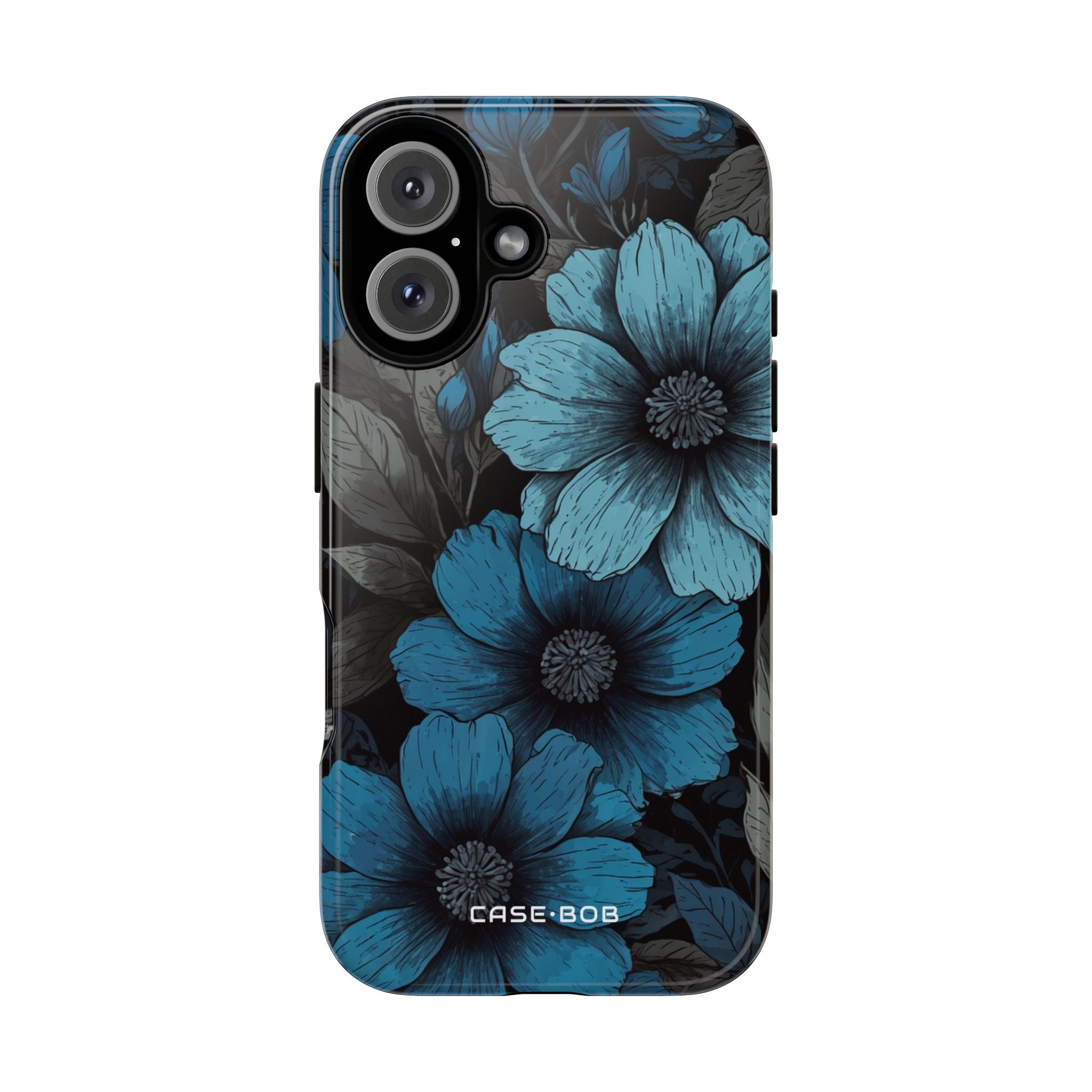 Blue Petal Radiance iPhone 16 Plus Case - Tough