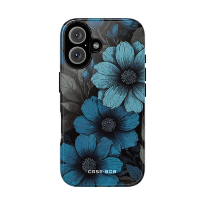 Blue Petal Radiance iPhone 16 Case - Tough