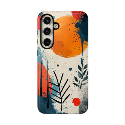 Orange Blue Splash - Tough Samsung S24 Phone Case