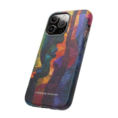 Harmonized Faces and Nature Fusion iPhone 14 - Tough Phone Case