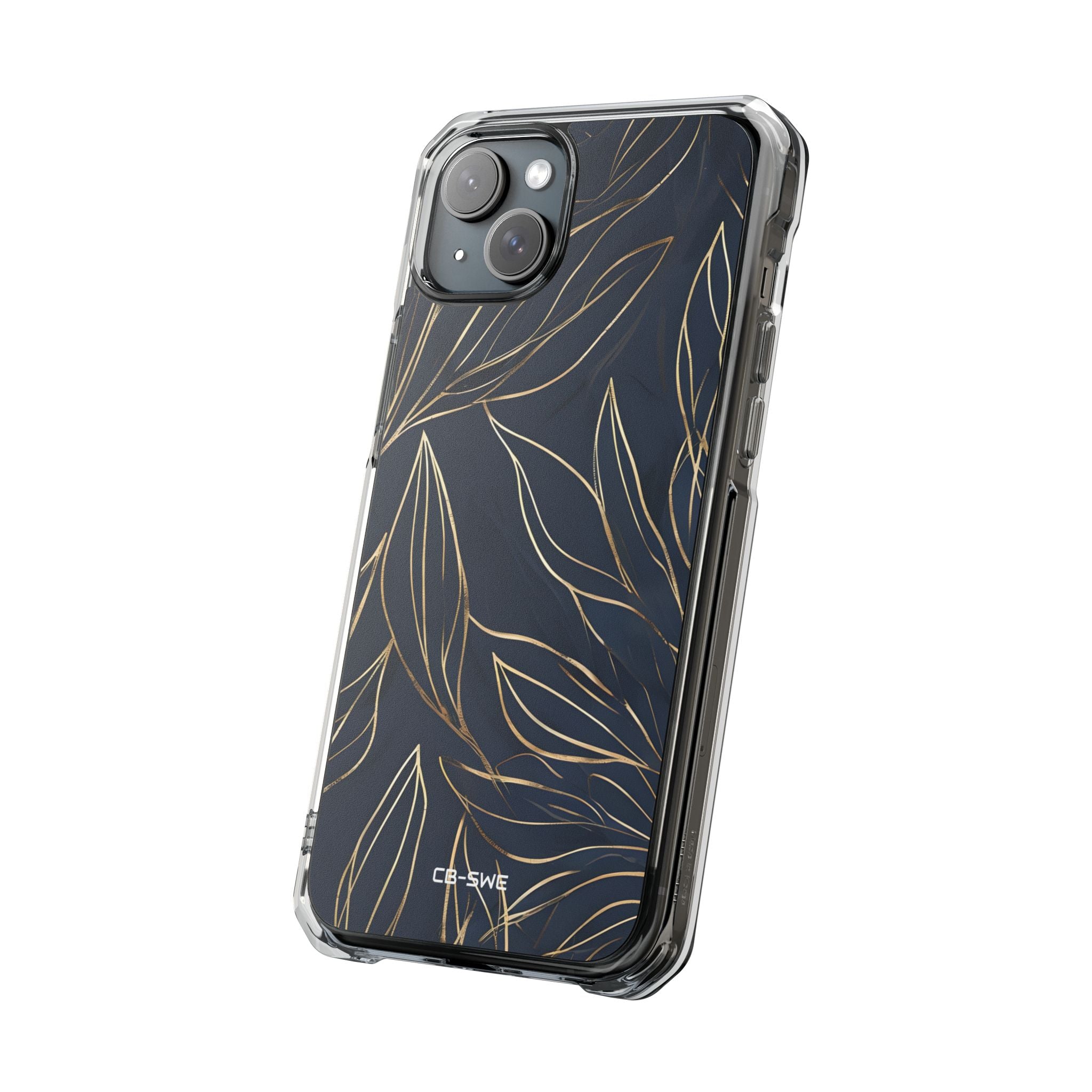 Modern Gold Leaves iPhone Case - Impact