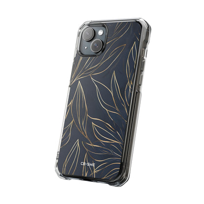 Modern Gold Leaves iPhone Case - Impact