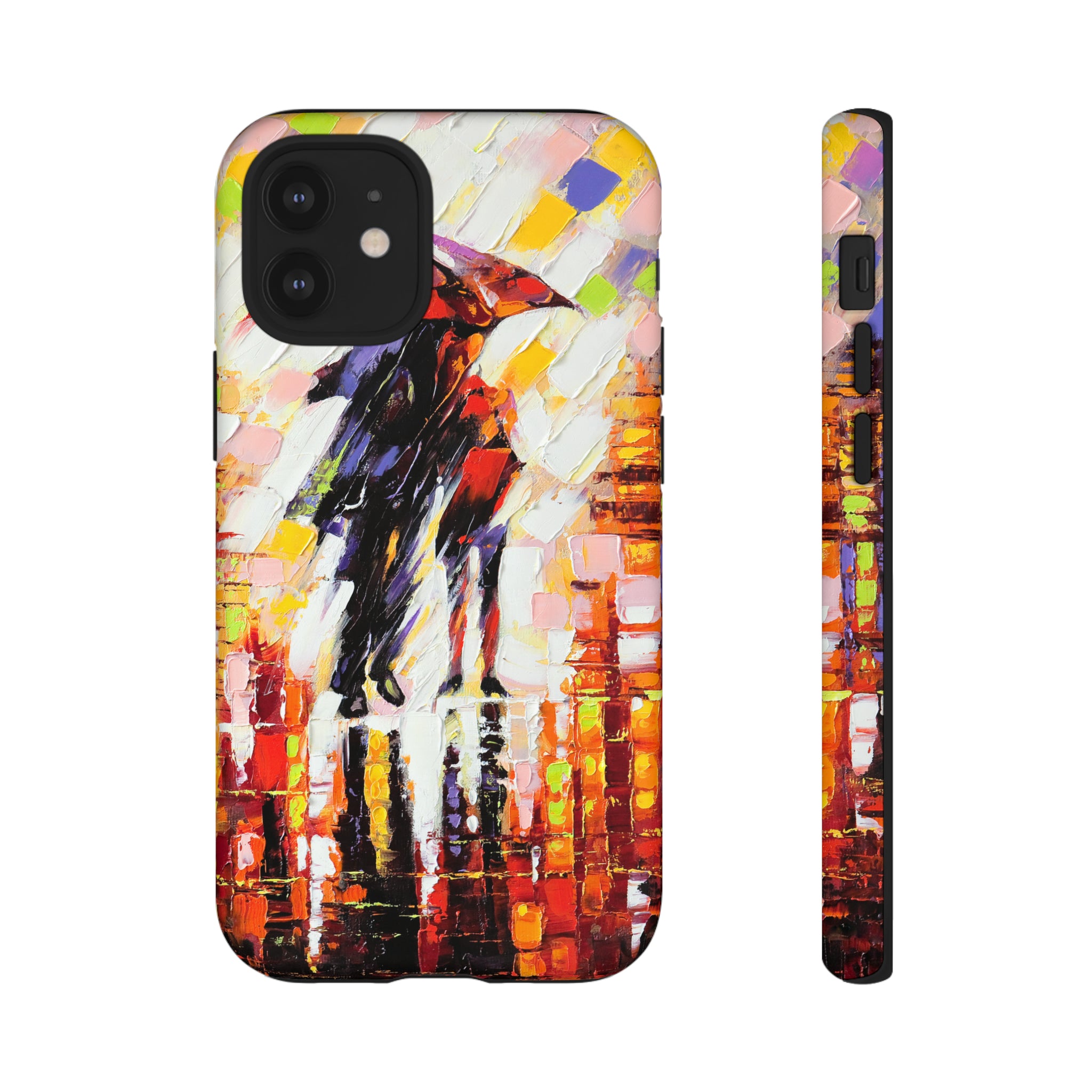 Oil Panting - Enamoured under Umbrella - Protective Phone Case