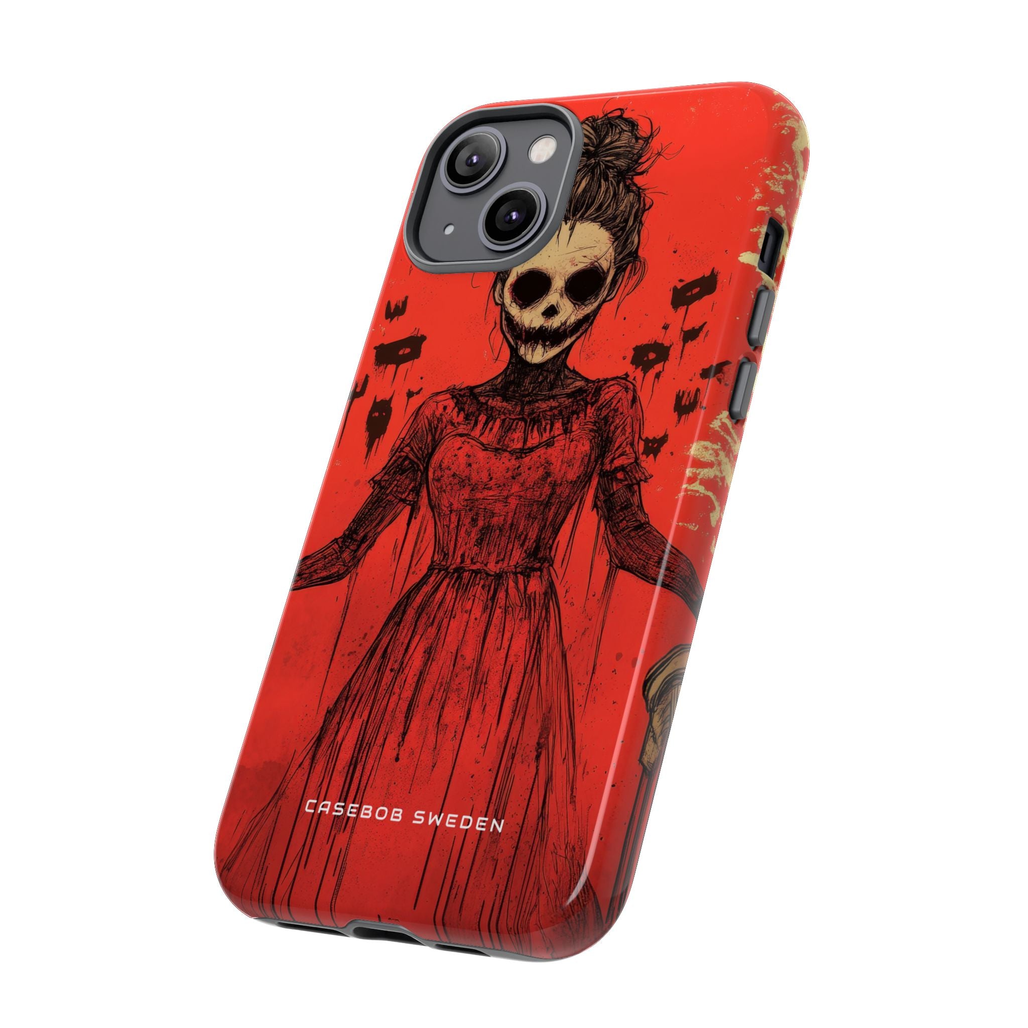 Haunting Scarlet Descent iPhone 14 - Tough Phone Case