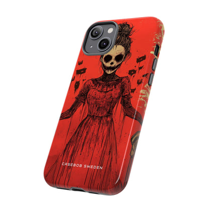 Haunting Scarlet Descent iPhone 14 - Tough Phone Case