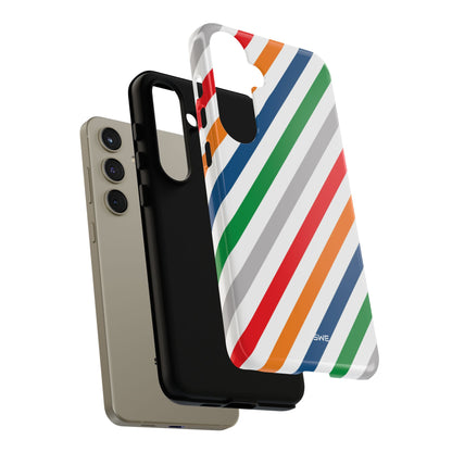 Vibrant Geometric Stripes - Samsung Case