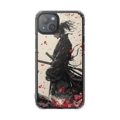 Falling Samurai Petals iPhone Case - Impact