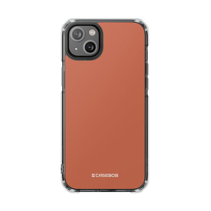 Copper Red - Clear Impact Case for iPhone