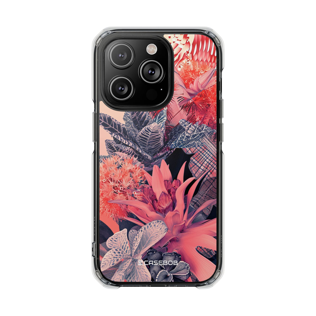 Living Coral Design | Handyhülle für iPhone (Clear Impact Case – magnetisch) 