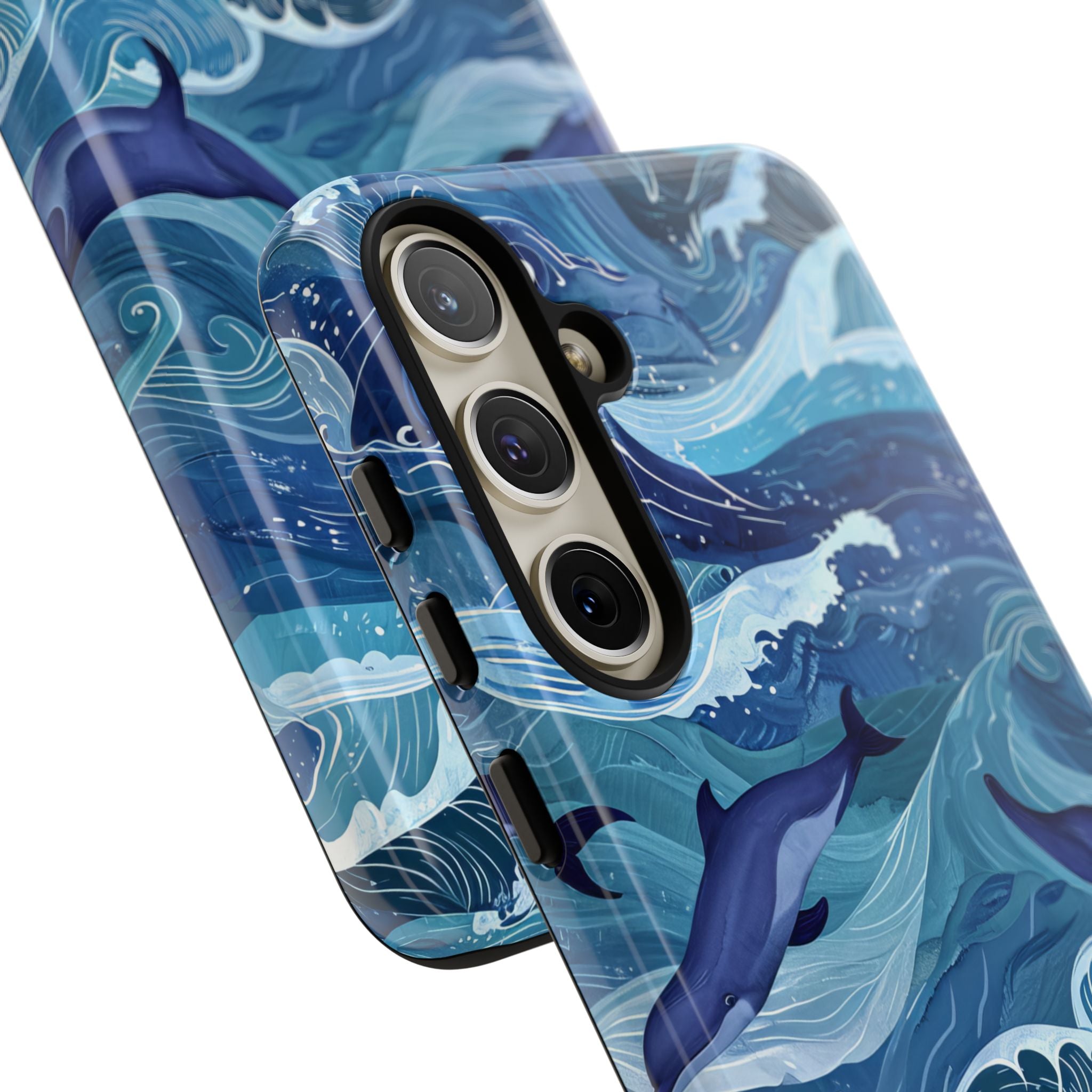 Dolphin Waves Samsung S24 Plus Case - Tough