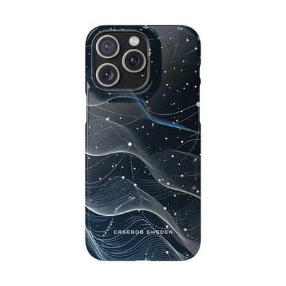 Gradient Neural Waves iPhone 15 - Slim Phone Case