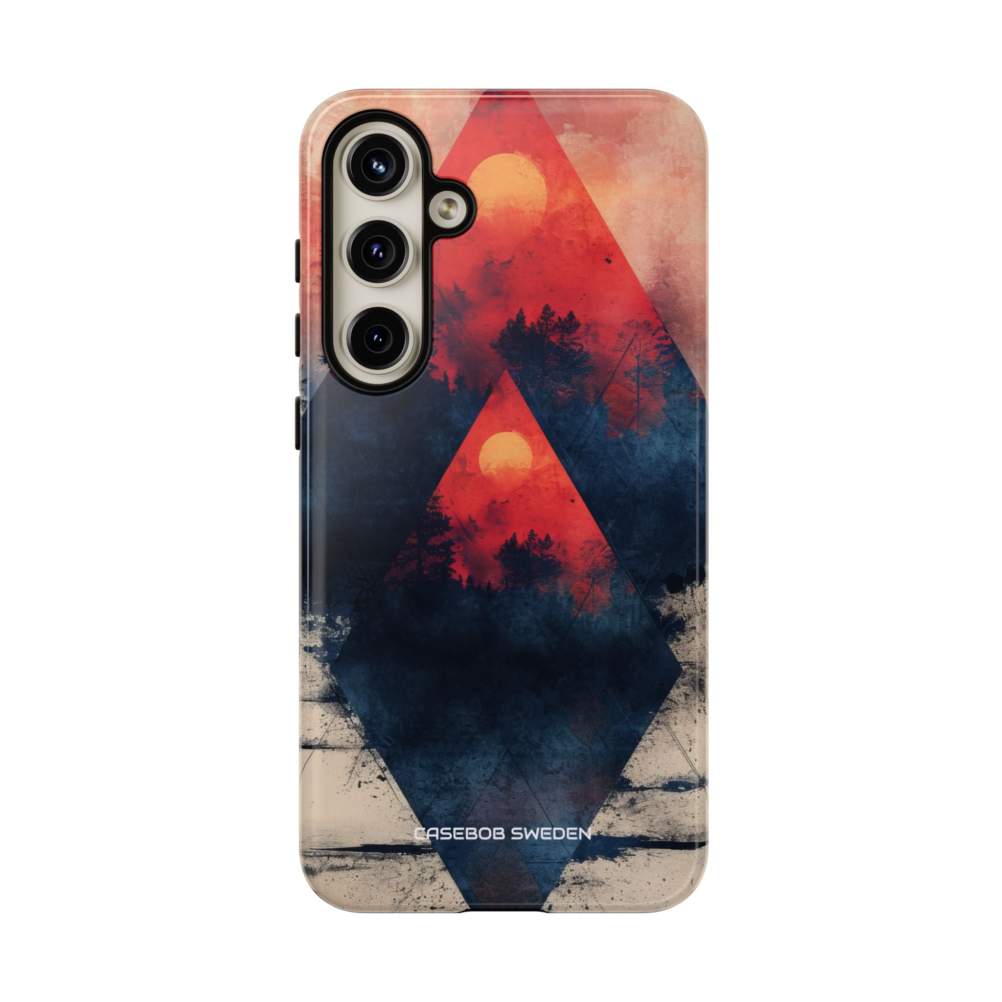 Red Sky Serenity - Tough Samsung S24 Phone Case