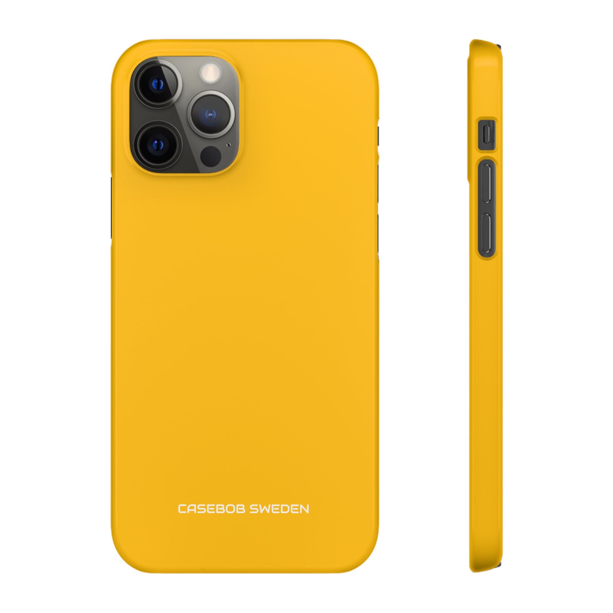 Amber Yellow - Slim iPhone 12 Phone Case