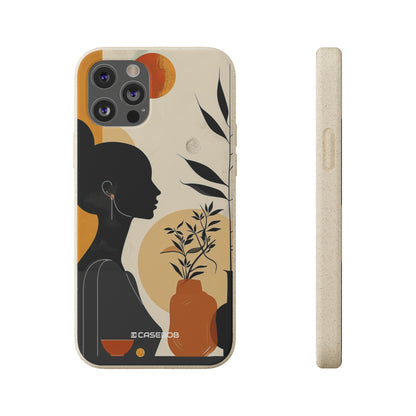 Modern Silhouette Tranquility | Biodegradable Phone Case