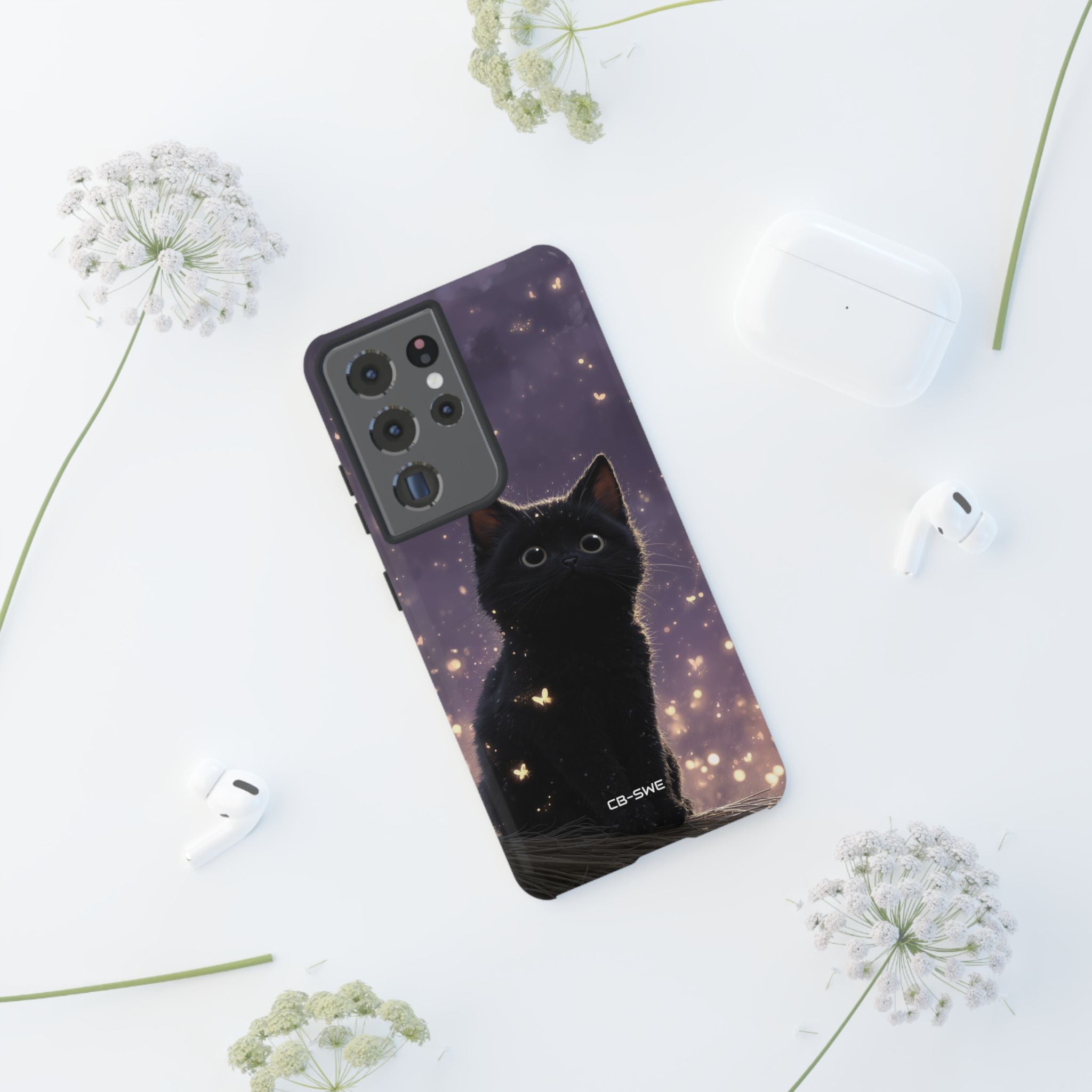 Whimsical Cat Soars - Samsung Case