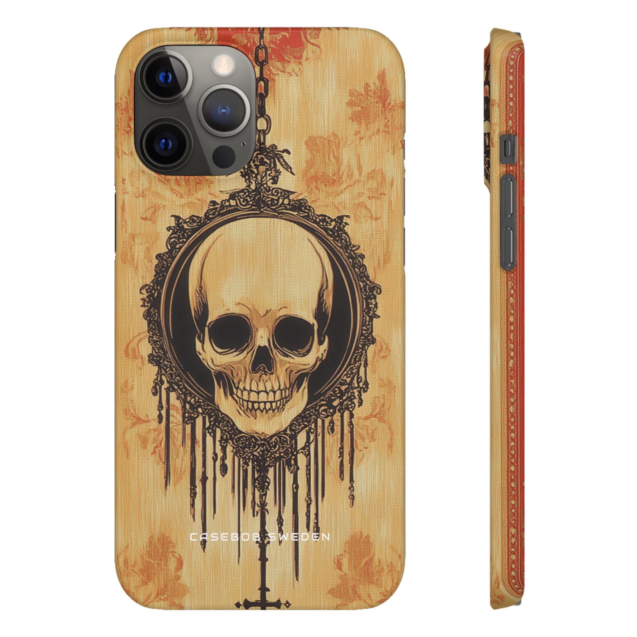 Gothic Skull Elegance iPhone 12 - Schlanke Handyhülle