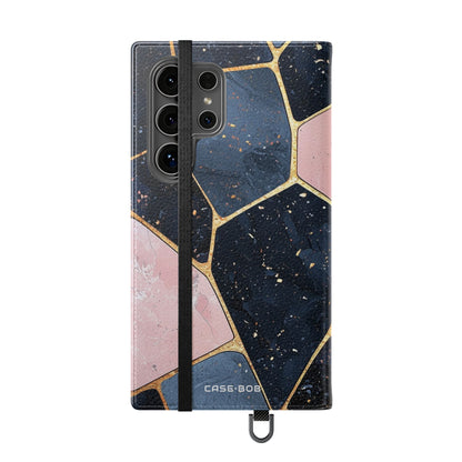 Golden Mosaic Navy - Samsung S24 Ultra Case - Wallet